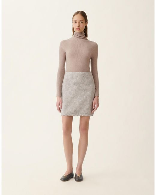 Fabiana Filippi Natural Tweed Miniskirt