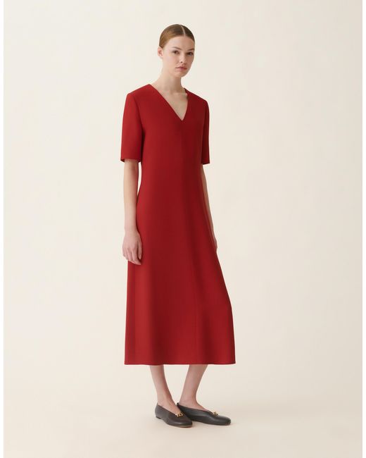 Fabiana Filippi Red Cady Dress