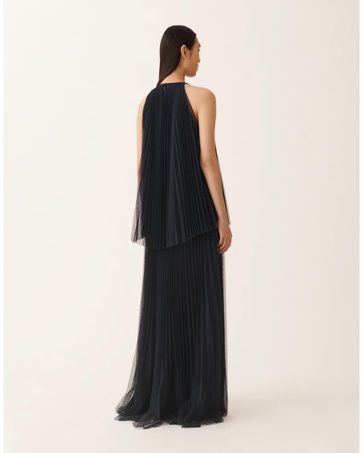 Fabiana Filippi Blue Pleated Tulle Dress