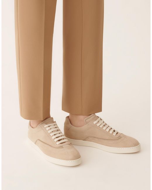 Fabiana Filippi Natural Suede Sneakers