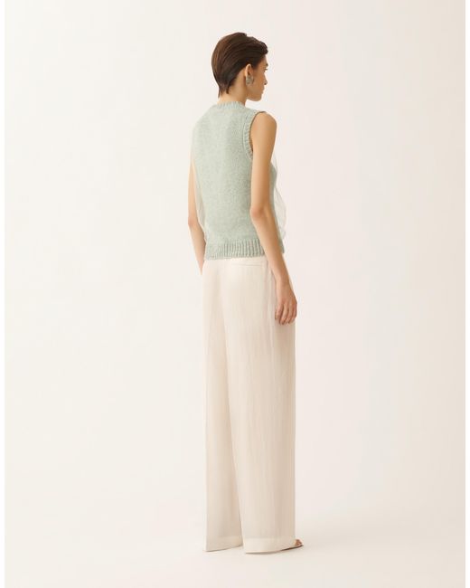 Fabiana Filippi Green Cropped Vest