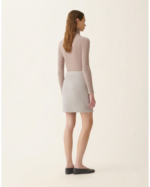 Fabiana Filippi Natural Tweed Miniskirt