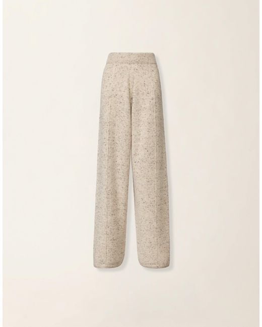 Fabiana Filippi Natural Donegal Yarn Trousers With Lurex