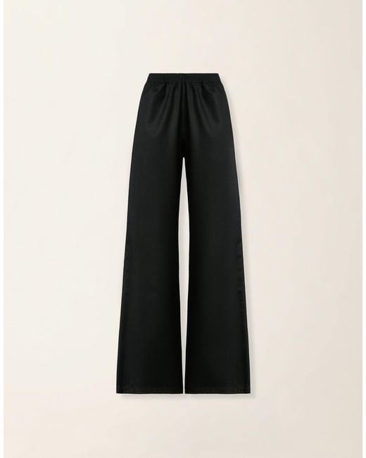 Fabiana Filippi Black Oversized Cargo Flannel Trousers