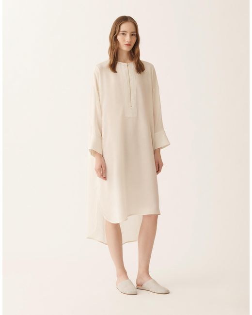 Fabiana Filippi Natural Fluid Midi Dress