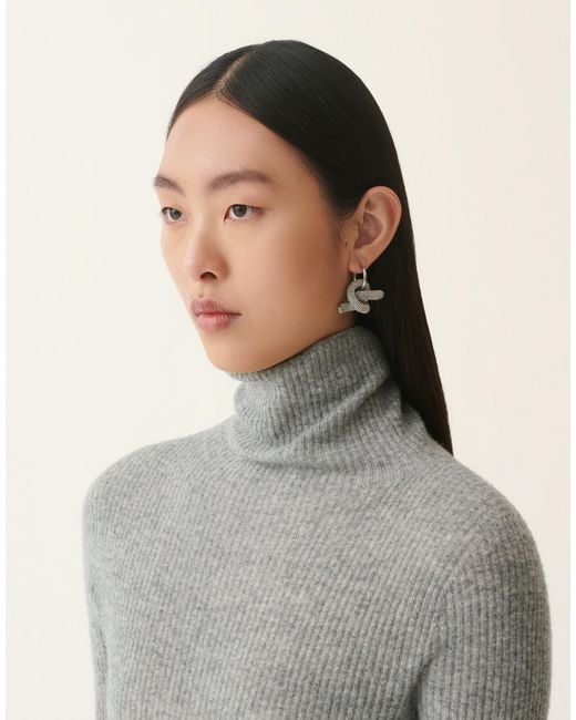 Fabiana Filippi Natural Filo Diamante Knot Earrings, Nickel