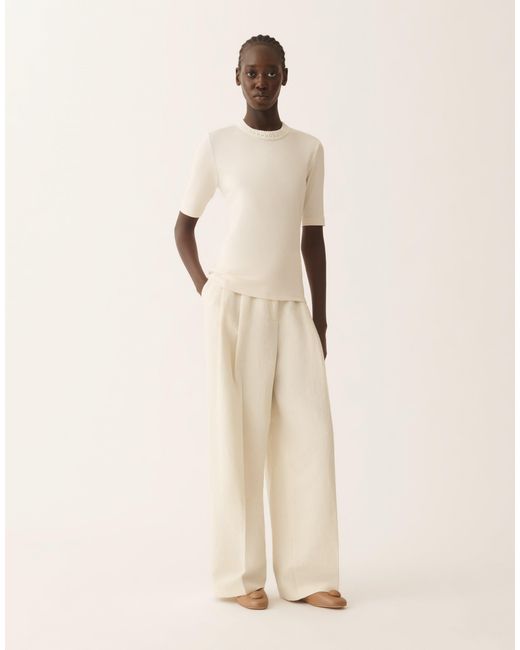 Fabiana Filippi Natural Jersey T-Shirt