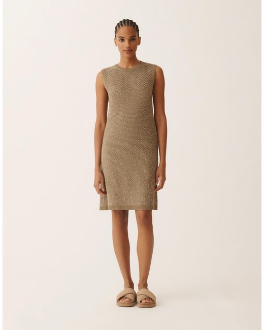 Fabiana Filippi Natural Mini Dress