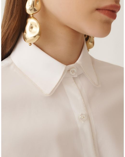 Fabiana Filippi Natural Poplin Shirt