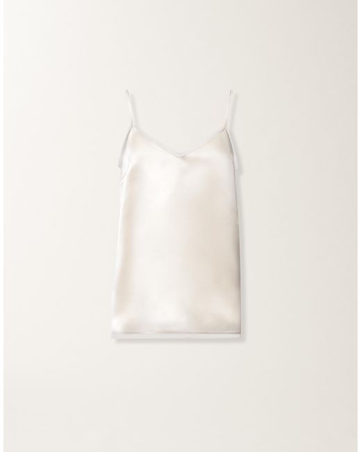 Fabiana Filippi Natural Satin Lingerie Top, Butter