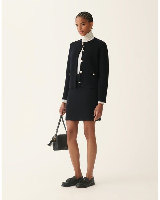 Fabiana Filippi Blue Merino Wool Cardigan