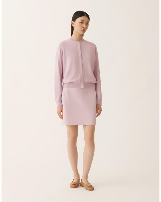Fabiana Filippi Pink Wool And Cotton Cardigan