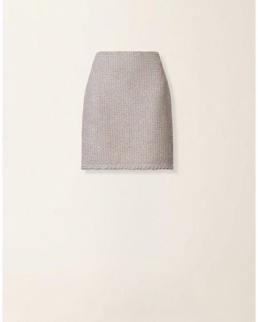 Fabiana Filippi Natural Tweed Miniskirt