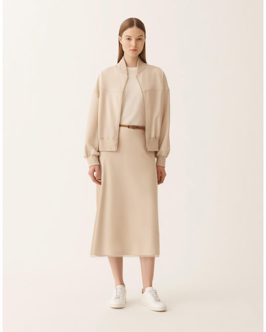 Fabiana Filippi Natural Techno Tailoring Bomber Jacket