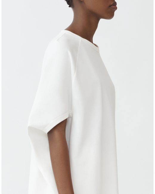 Fabiana Filippi White T-Shirt Aus Jersey, Weiß