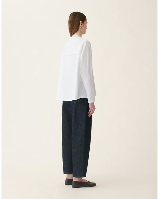 Fabiana Filippi Natural Cotton Jersey T-Shirt