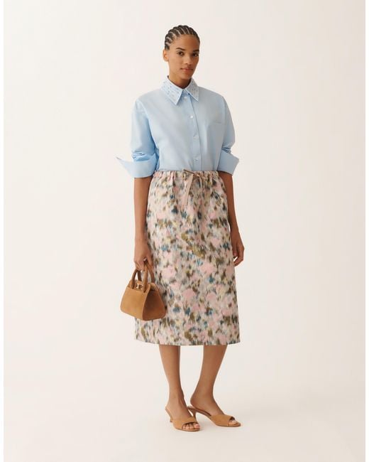 Fabiana Filippi Natural Midi Skirt