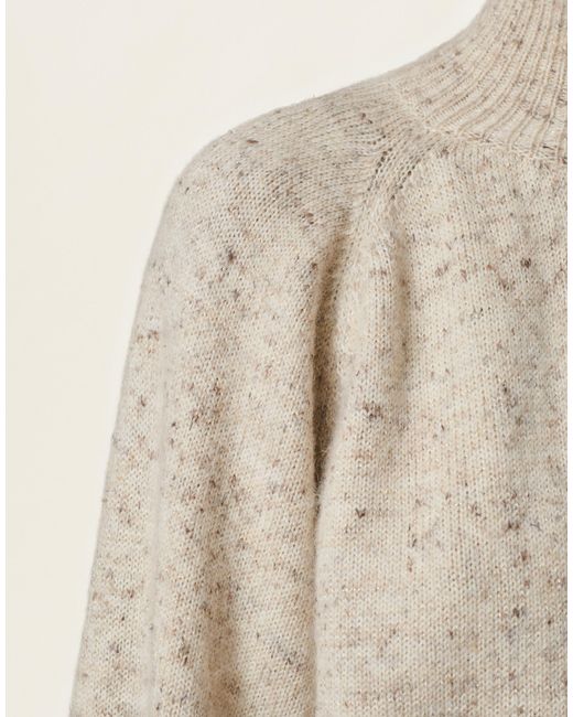 Fabiana Filippi Natural Oversized Donegal Yarn Bomber With Lurex, Cachà