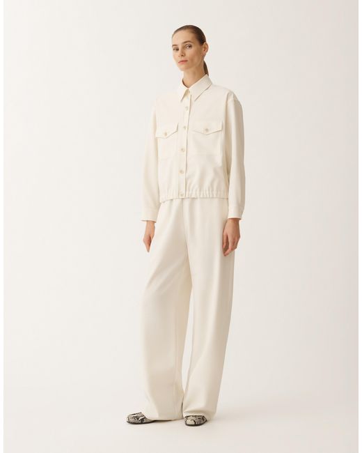 Fabiana Filippi Natural Bomberjacke Aus Tecno Tailoring, Buttergelb