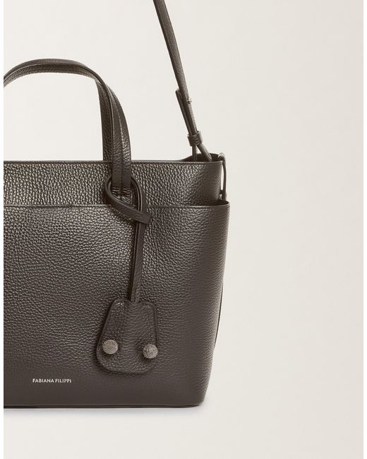Fabiana Filippi Multicolor Large Grained Leather Handbag