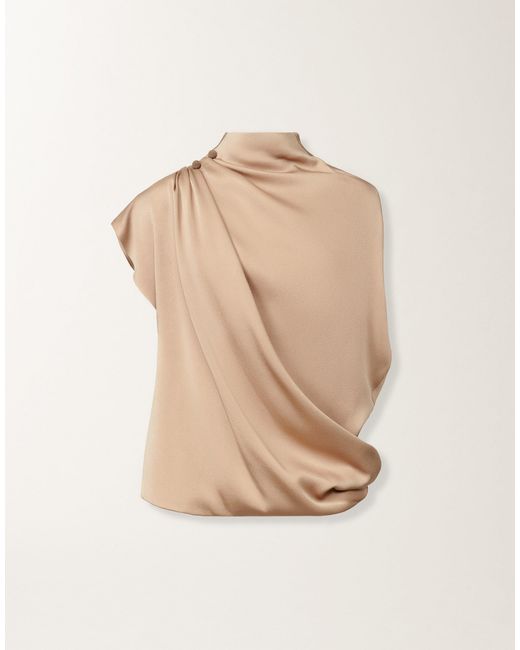 Fabiana Filippi Natural Envers Satin Top, Maple