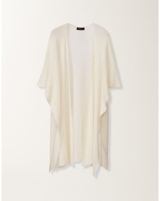 Fabiana Filippi Natural Mohair Cape With Sequins