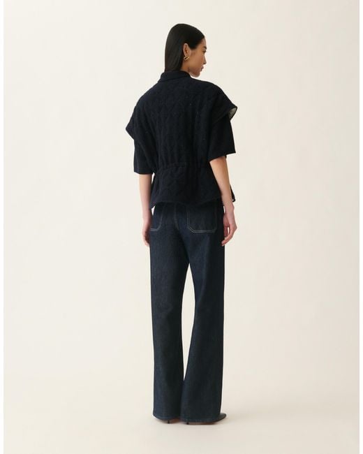 Fabiana Filippi Black Platinum And Sequin Cape