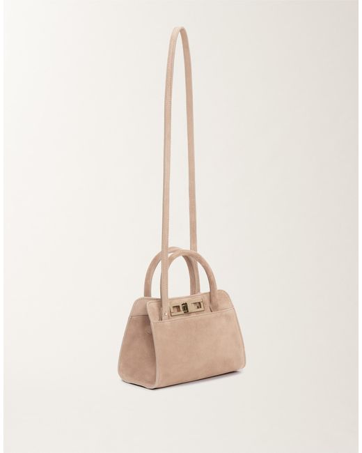Petit Sac À Main En Daim, Fumée Fabiana Filippi en coloris Natural