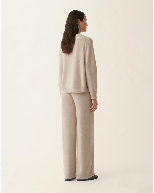 Fabiana Filippi Natural Wool And Silk Sweater With Sequins