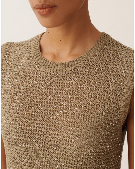 Fabiana Filippi Natural Mini Dress