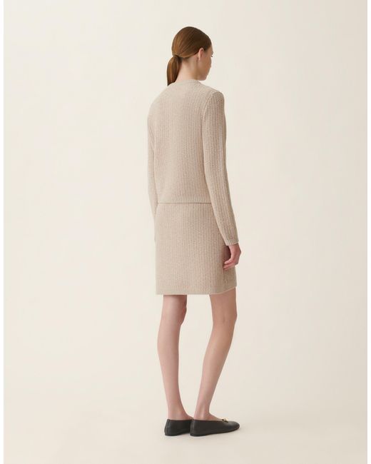 Fabiana Filippi Natural Platinum Sequin Jacket