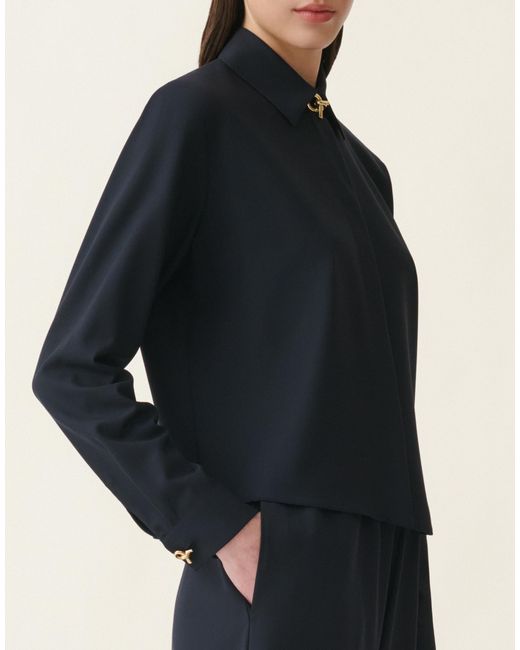 Fabiana Filippi Blue Boxy Shirt