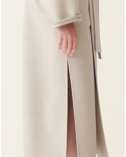 Fabiana Filippi Natural Double Wool Coat