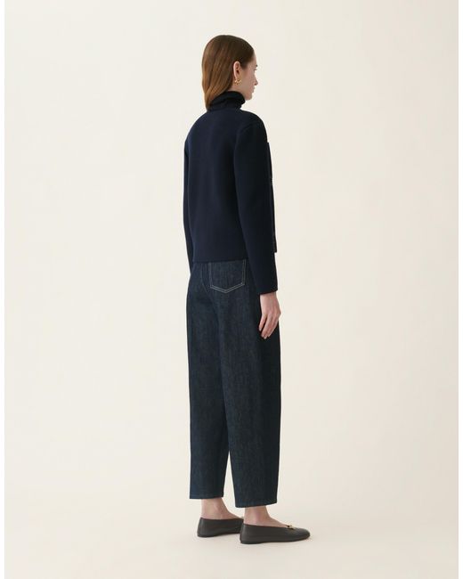 Fabiana Filippi Blue Denim And Knit Jacket, Midnight