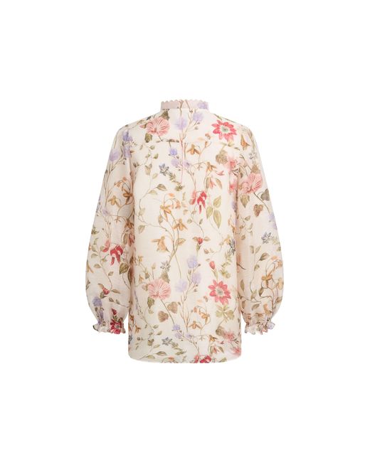 Fabrique Natural Adelaide Handpainted Floral Blouse