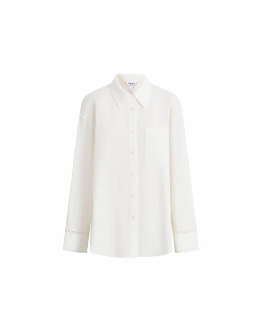 Fabrique Natural Eva Openwork Relaxed Shirt