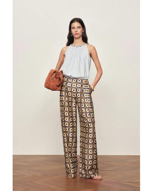 Fabrique Brown Jorien Drape Pants