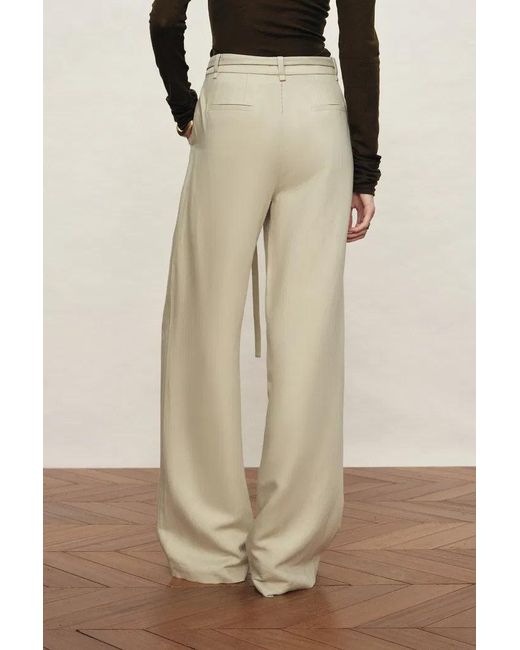 Fabrique Natural Erica Thin Waist Wide Leg Relaxed Pants