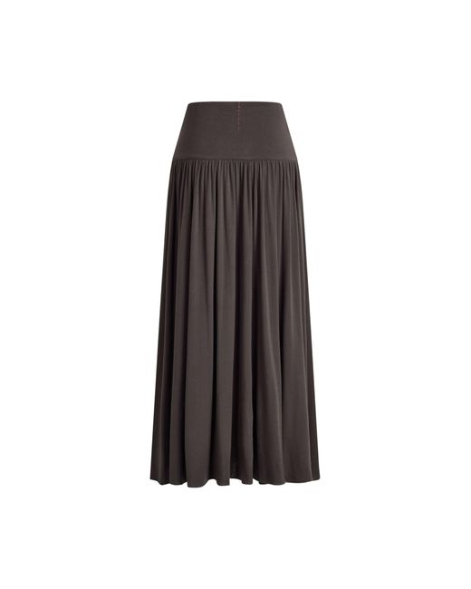 Fabrique Black Nemesis Drapy Ruched Skirt
