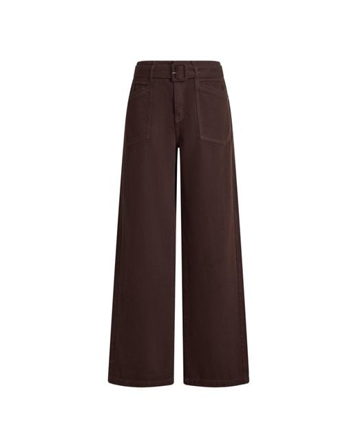 Fabrique Brown Morgan Belted Utility Jeans