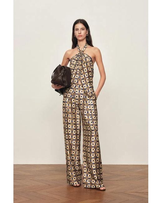 Fabrique Brown Jorien Drape Pants