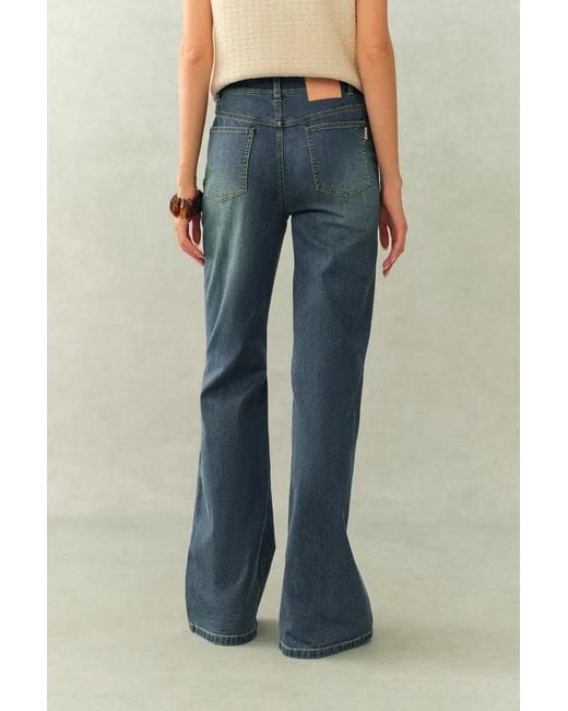 Fabrique Blue Sita French Style Denim Flare Jeans