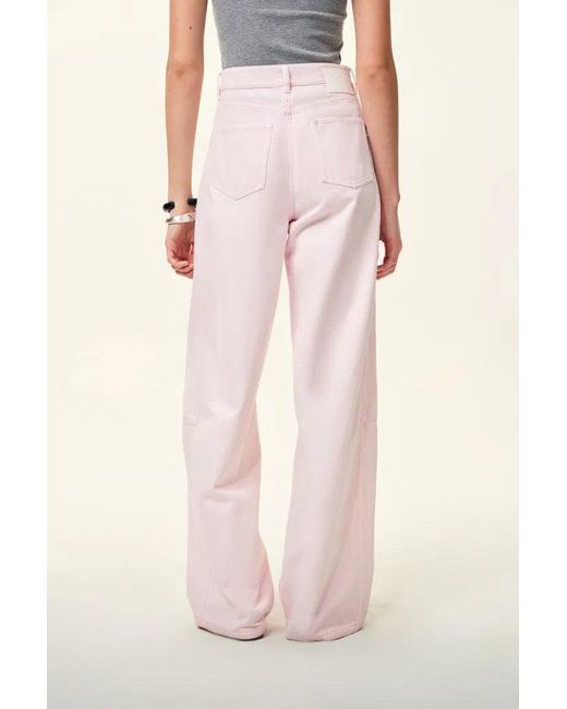 Fabrique Pink Sunset Soft Barrel Leg Jeans