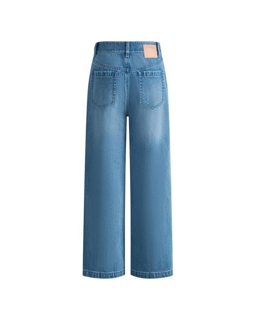 Fabrique Blue Rodeo Embellished Crop Jeans