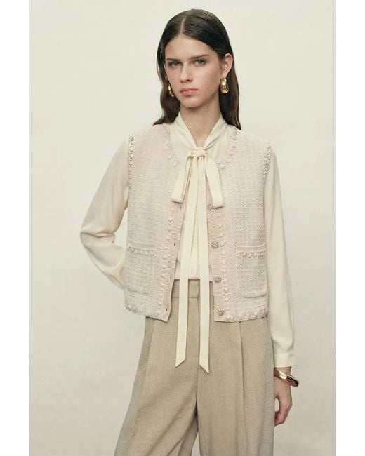 Fabrique Natural Jinelle Hand-Crocheted Textured Sleeveless Vest Top