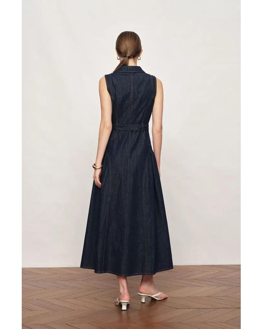 Fabrique Blue Anais Denim Sleeveless Dress