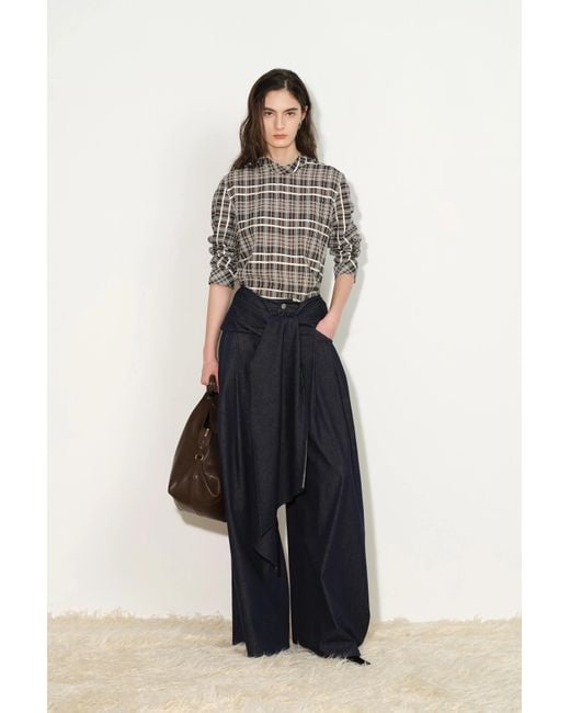 Fabrique Blue Jayne Belted Wide Leg Jeans