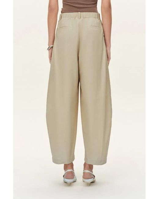 Fabrique Natural Sienna Airy Drawstring Barrel Leg Pants