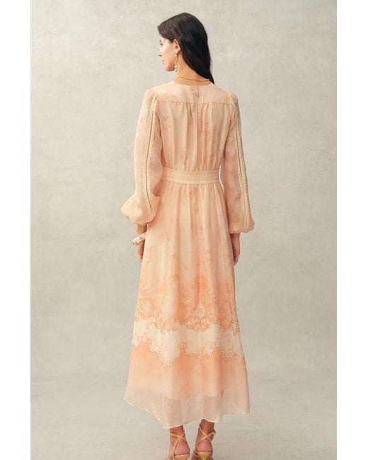 Fabrique Natural Anne Handpainted Floral Lace Dress