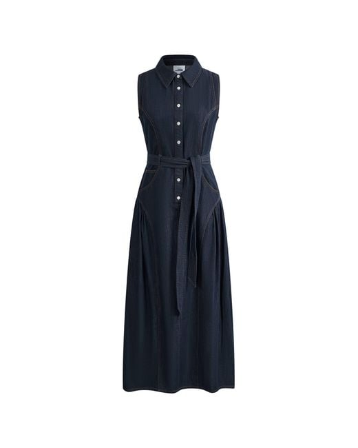 Fabrique Blue Anais Denim Sleeveless Dress